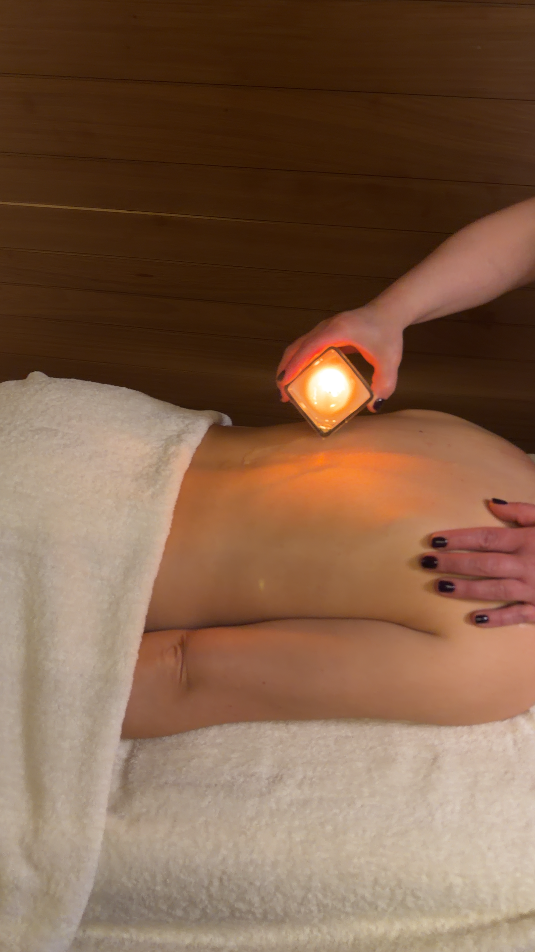 Massage candle treatment at y. diané spa